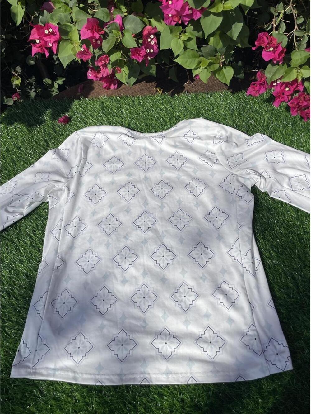 Hang Ten Men's White and Blue Shirt